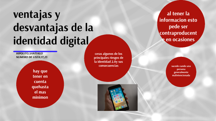 ventajas y desventajas de la identidad digital by Hipolito Rdguez on Prezi