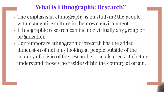 importance of ethnographic research