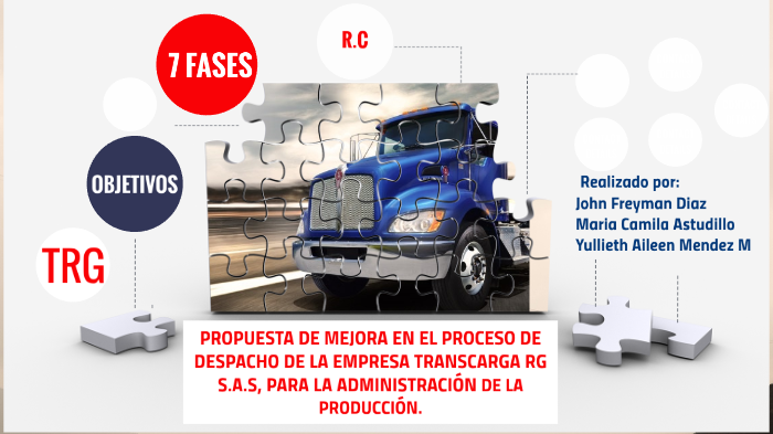 PROPUESTA DE MEJORA,EN EL PROCESO DE DESPACHO DE LA EMPRESA TRANSCARGA ...