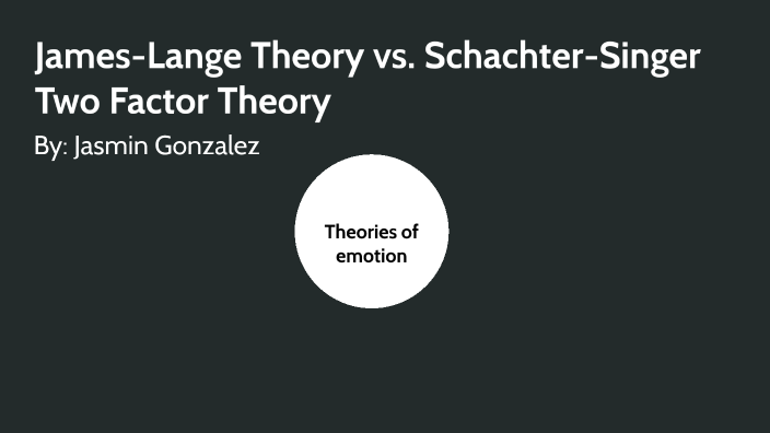 james lange theory of emotion vs schachter singer