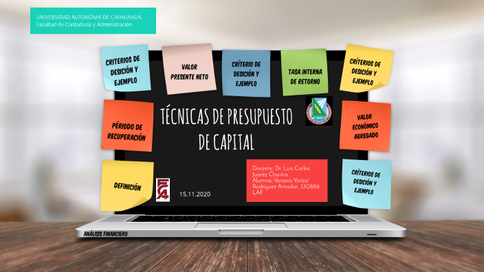 Técnicas De Presupuesto De Capital By VERANIA YARIZEL RODRIGUEZ AMADOR ...