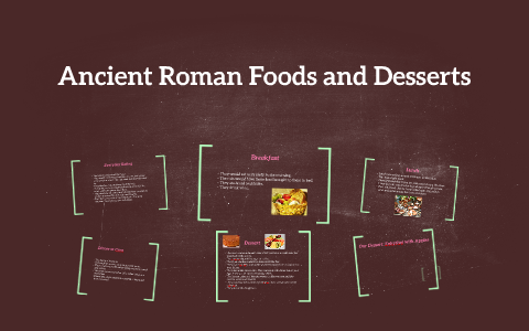 ancient roman desserts