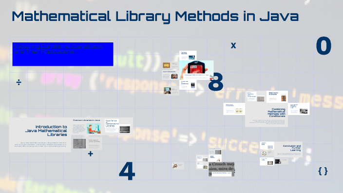 Mathematical Library Methods in Java by Anurag Banik on Prezi
