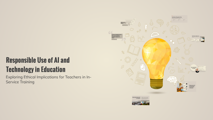 Responsible Use of AI and Technology in Education by STEPHANIE MONTERA ...