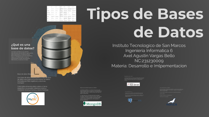 Introducción a las Bases de Datos by axel agustin vargas bello on Prezi