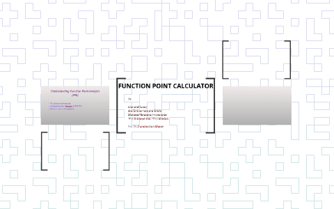 FUNCTION POINT CALCULATOR by Hana Harada on Prezi