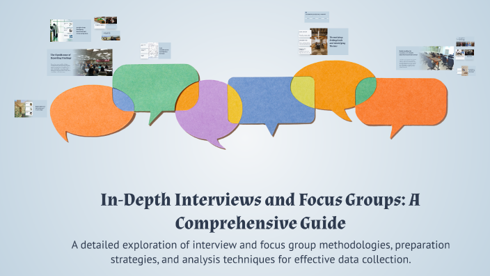 In-Depth Interviews and Focus Groups: A Comprehensive Guide by ...