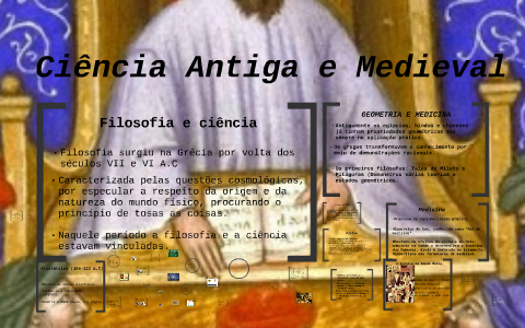 Filosofia da ciência antiga e medieval