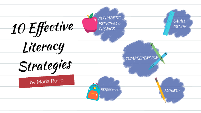 10 Effective Literacy Strategies By Maria Rupp