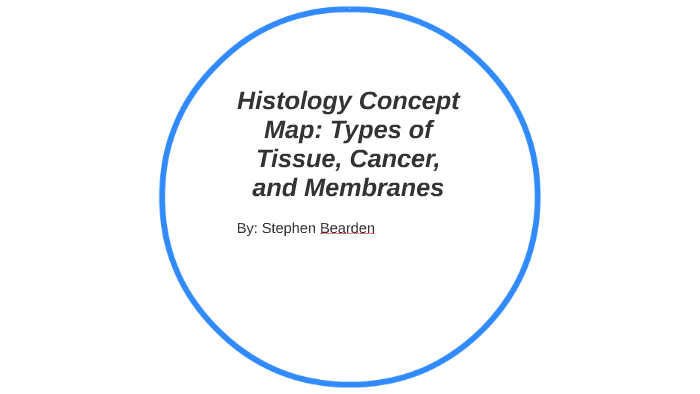 Histology Concept Map By Stephen Bearden 6715