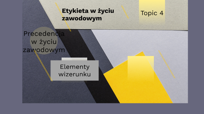 Etykieta w życiu zawodowym by Wiktoria Rut on Prezi