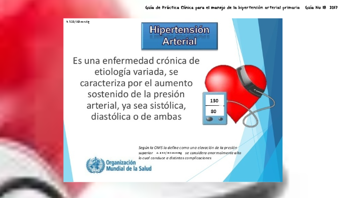 De arterial hipertension primaria la efectos
