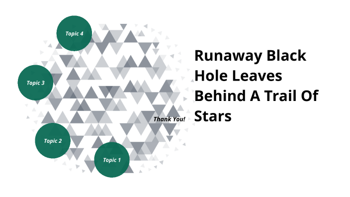 Runaway Black Hole Leaves Behind A Trail Of Stars by Matthias Felten on ...