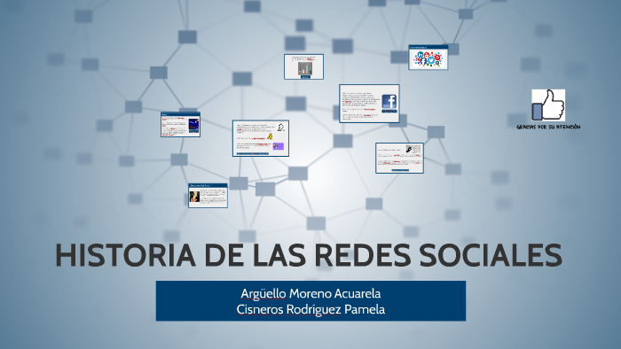 HISTORIA DE LAS REDES SOCIALES by Pame Cisneros on Prezi