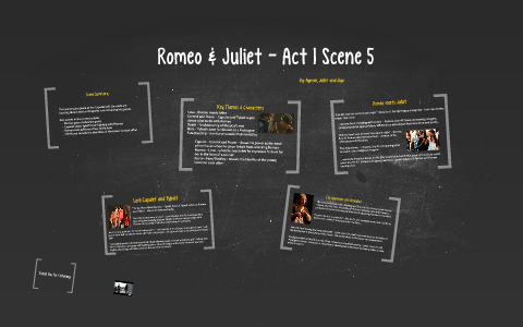 romeo and juliet act 5 scene 1 theme