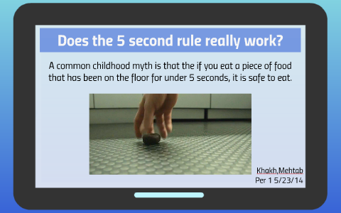 does the 5 second rule really work