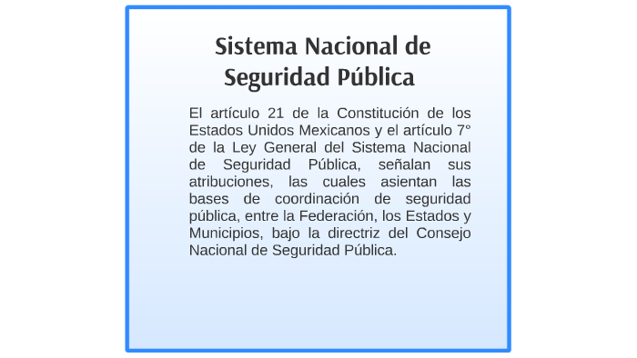 Sistema Nacional de Seguridad Pública by rubi chi on Prezi