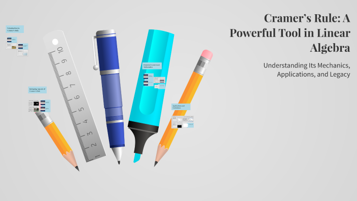 Cramer’s Rule: A Powerful Tool in Linear Algebra by Tayas Mohammed on Prezi