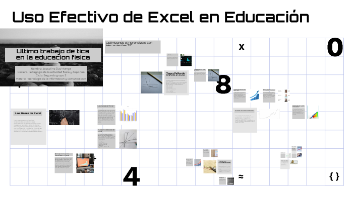 Uso Efectivo de Excel en Educación by Josselin Duchitanga on Prezi