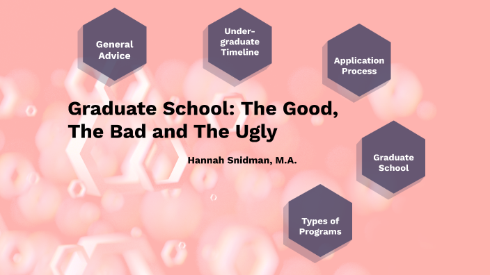 Graduate School The Good The Bad And The Ugly By Hannah Snidman On Prezi