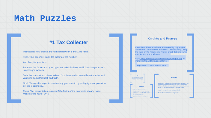 Math Riddles by Riley Collins on Prezi