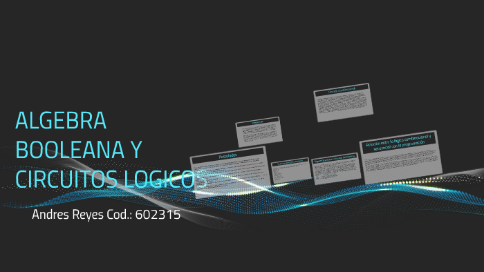 ALGEBRA BOOLEANA Y CIRCUITOS LOGICOS By Andres REyes