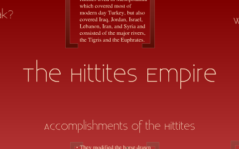 hittites accomplishments