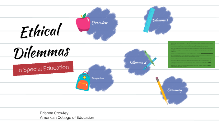 ethical dilemmas in education case studies