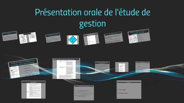 Présentation orale de l'étude de gestion by Aurélie Gaston on Prezi