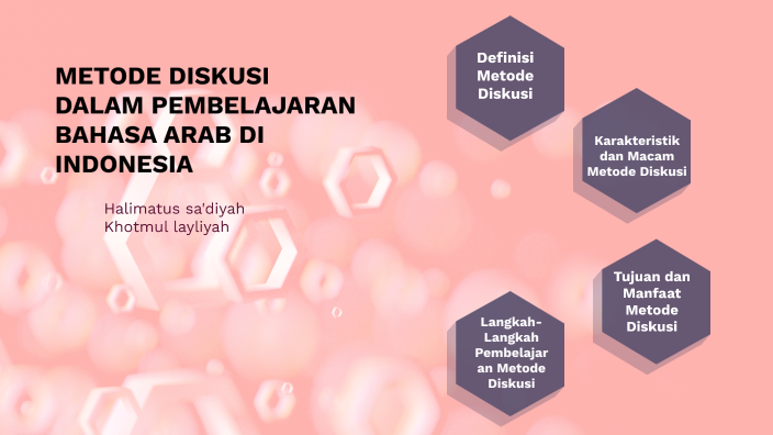 METODE DISKUSI DALAM PEMBELAJARAN BAHASA ARAB DI INDONESIA By Halimatus ...