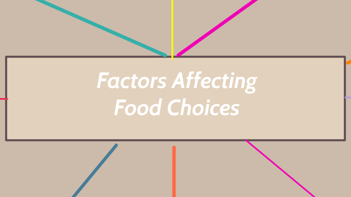 10 factors affecting food choices