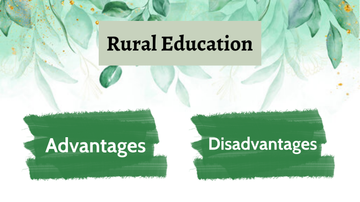 essay on rural education