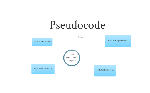 Pseudocode & Flow Charts by Joe Messineo on Prezi