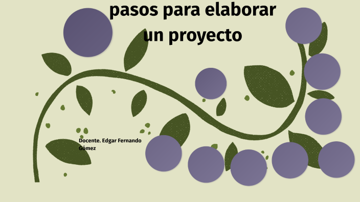 Pasos para elaborar un proyecto by Fernando Gomez on Prezi