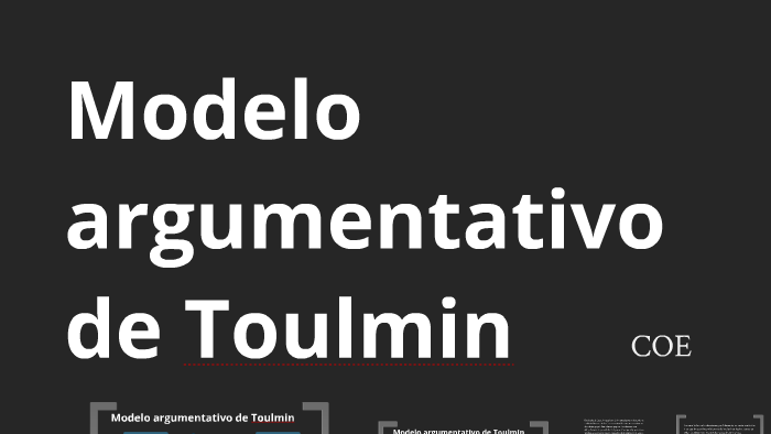 Modelo Argumentativo de Toulmin (sintetizado con ejemplos) by Pablo Enrique  Perilla Camelo
