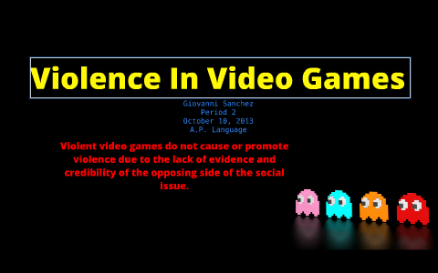 essay on why video games don't cause violence