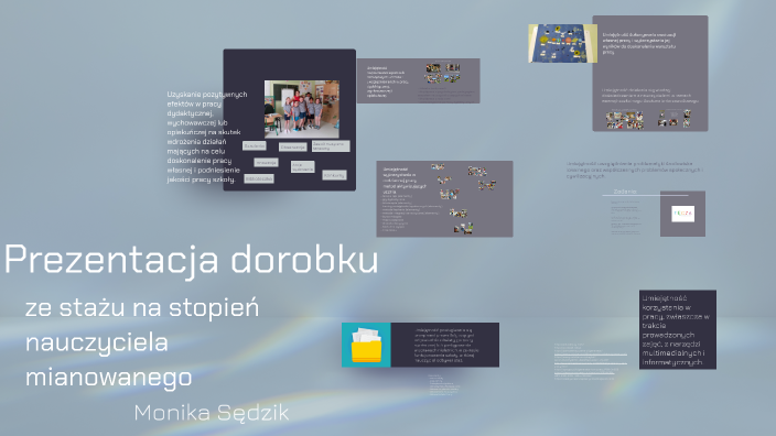 Sprawozdanie ze stażu na stopień nauczyciela mianowanego by Monika