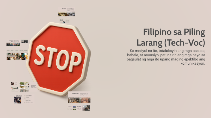 Piling La Rang Tech Voc Module Filipino sa Piling Larang (Tech-Voc) by Enemido Myleric on Prezi