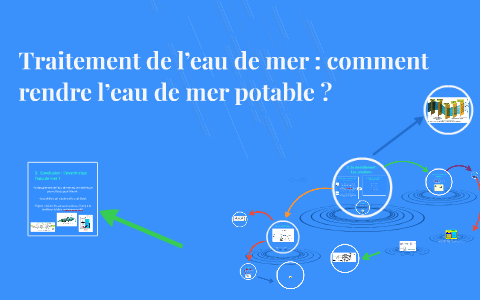 comment rendre l eau de mer potable