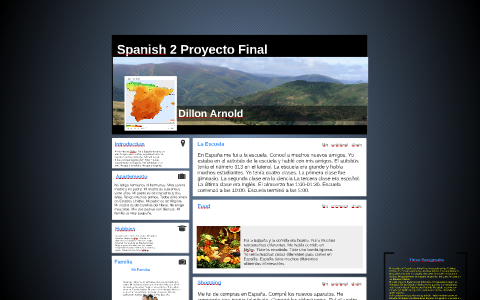 Spanish 2 Proyecto Final by Dillon Arnold on Prezi