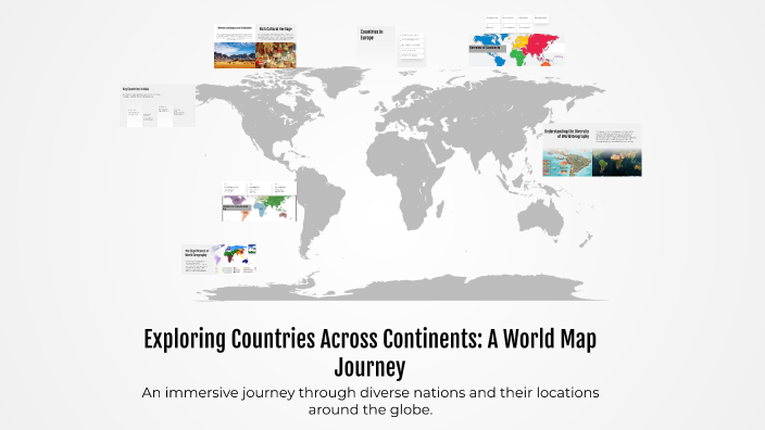 Exploring Countries Across Continents: A World Map Journey by choco ...