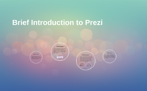 Brief Introduction to Prezi by Olivia Li on Prezi