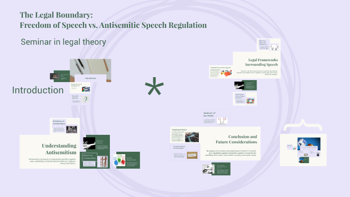 The Legal Boundary: Freedom of Speech vs. Antisemitic Speech Regulation ...