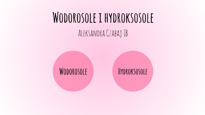 Wodorosole I Hydroksosole By Ola Czabaj On Prezi