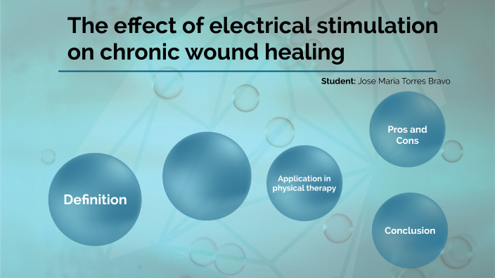 the effect of electrical stimulation on chronic wound healing by Jose ...