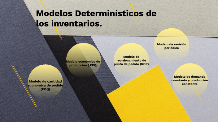 Modelos Determinísticos De Los Inventarios By Leydi Ferreira 0863