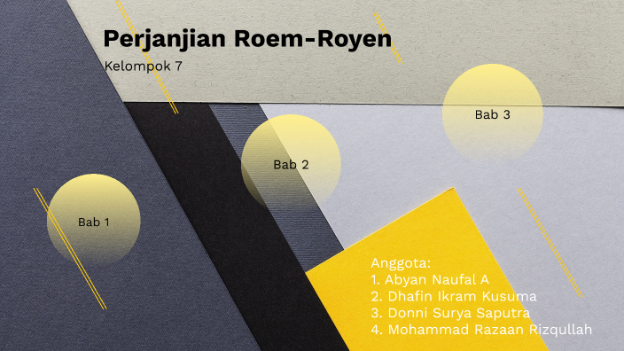 Perjanjian Roem Royen By Abyan Naufal Abdullah