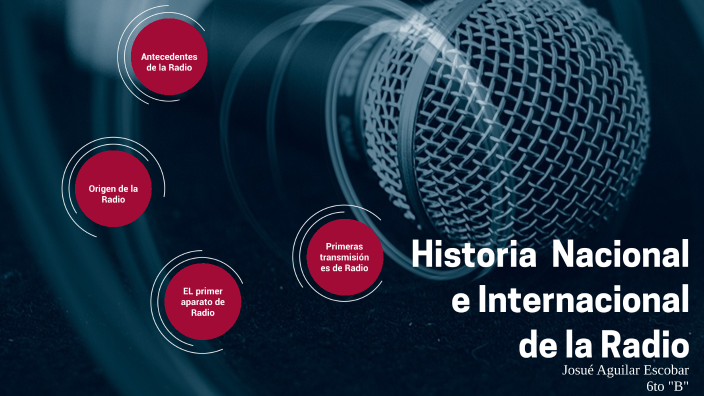 Historia Nacional E Internacional De La Radio