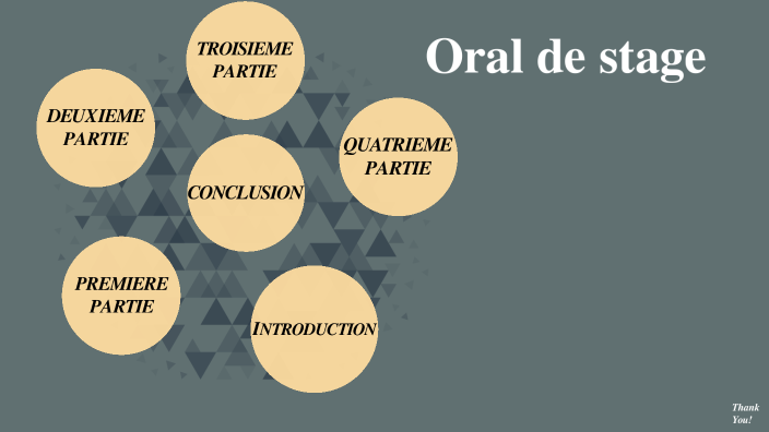 presentation de l'oral de stage