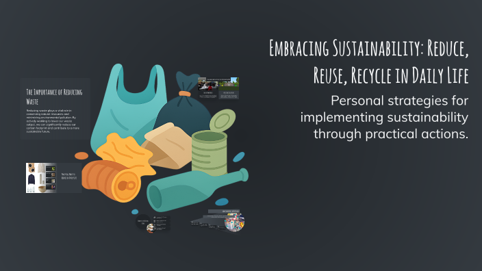Embracing Sustainability: Reduce, Reuse, Recycle in Daily Life by Job ...